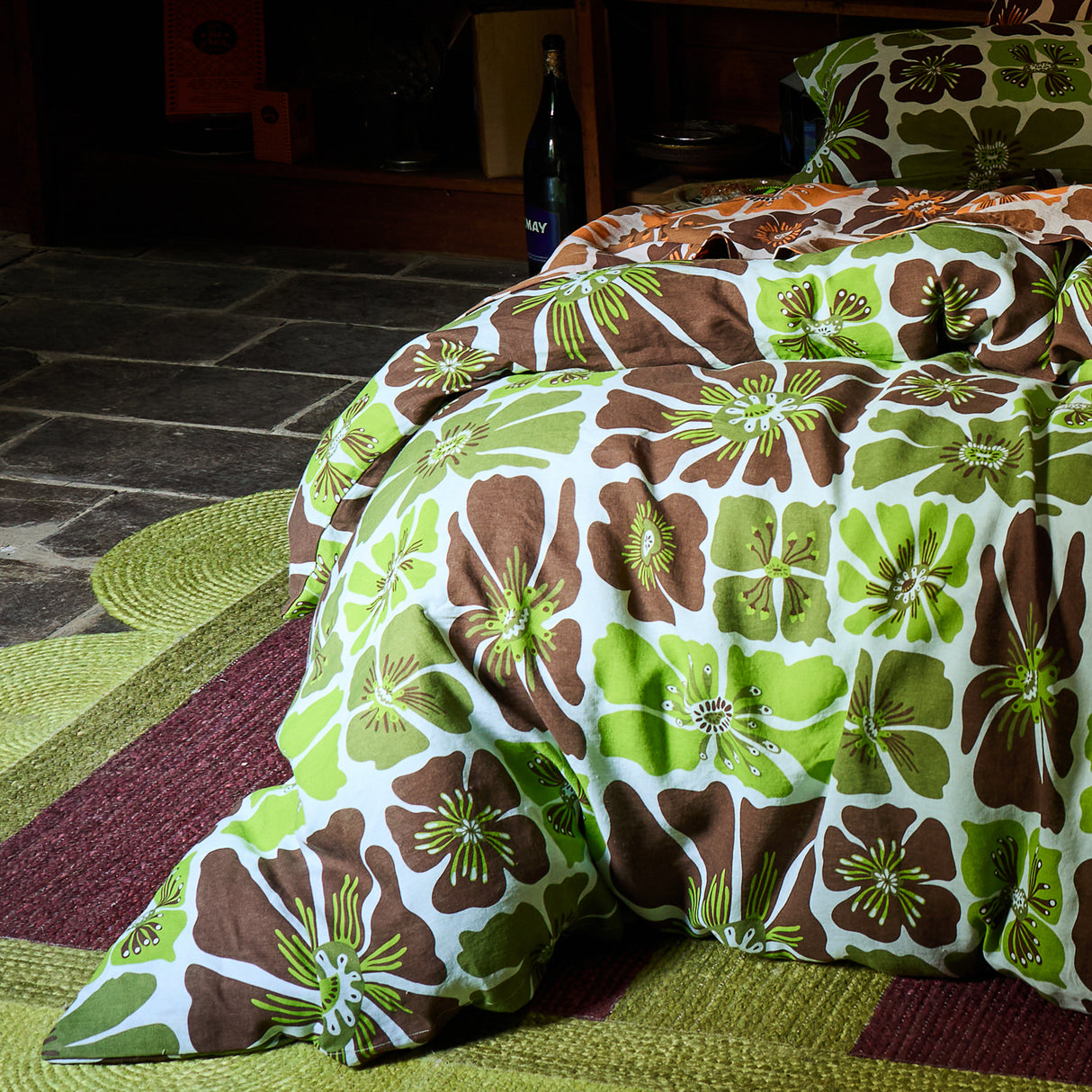 Jolene Linen Quilt Cover - Fluorite Queen