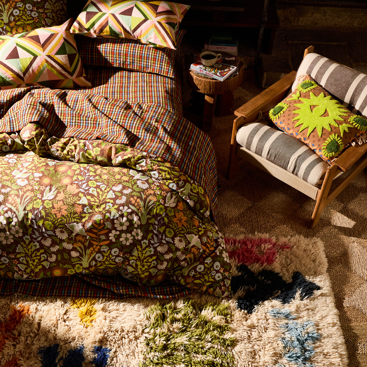 Sloane Cotton Quilt Cover - Umber Single