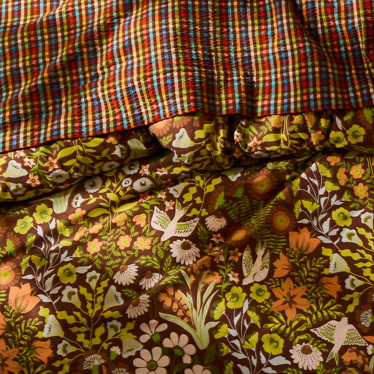 Sloane Cotton Quilt Cover - Umber Single