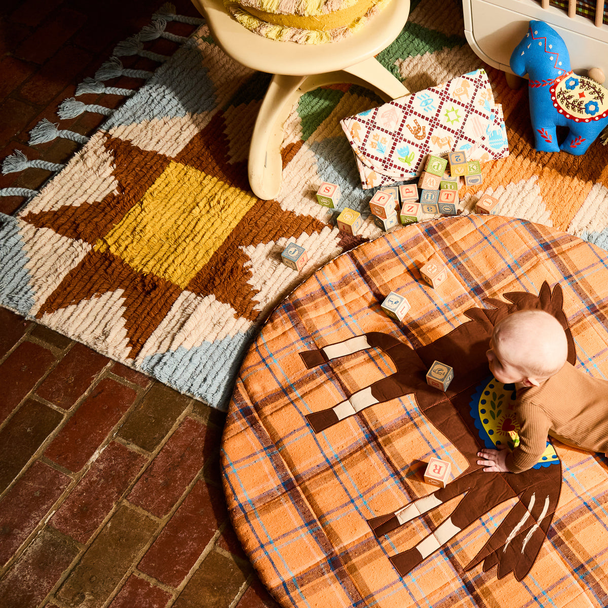 Daisy Tufted Rug - Calcite Blue