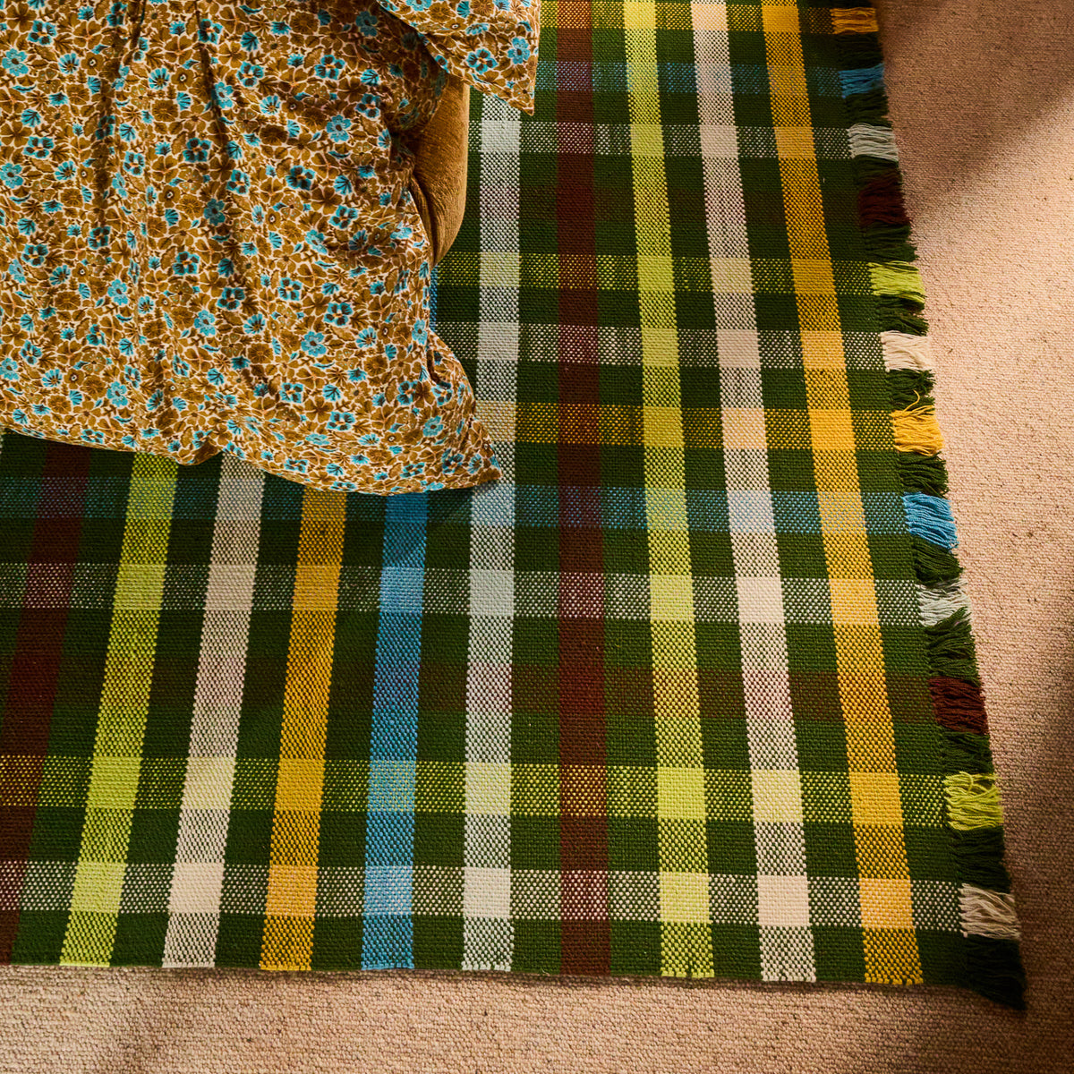 June Woven Rug - Hunter Green 150 x 210 cm