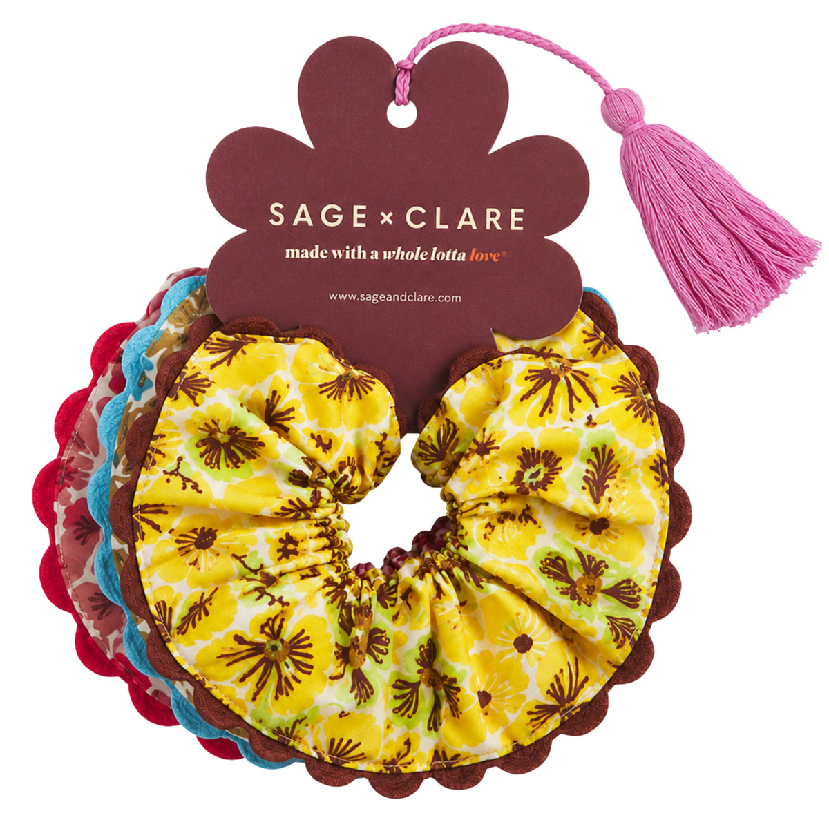 Magnolia Cotton Scrunchie Set