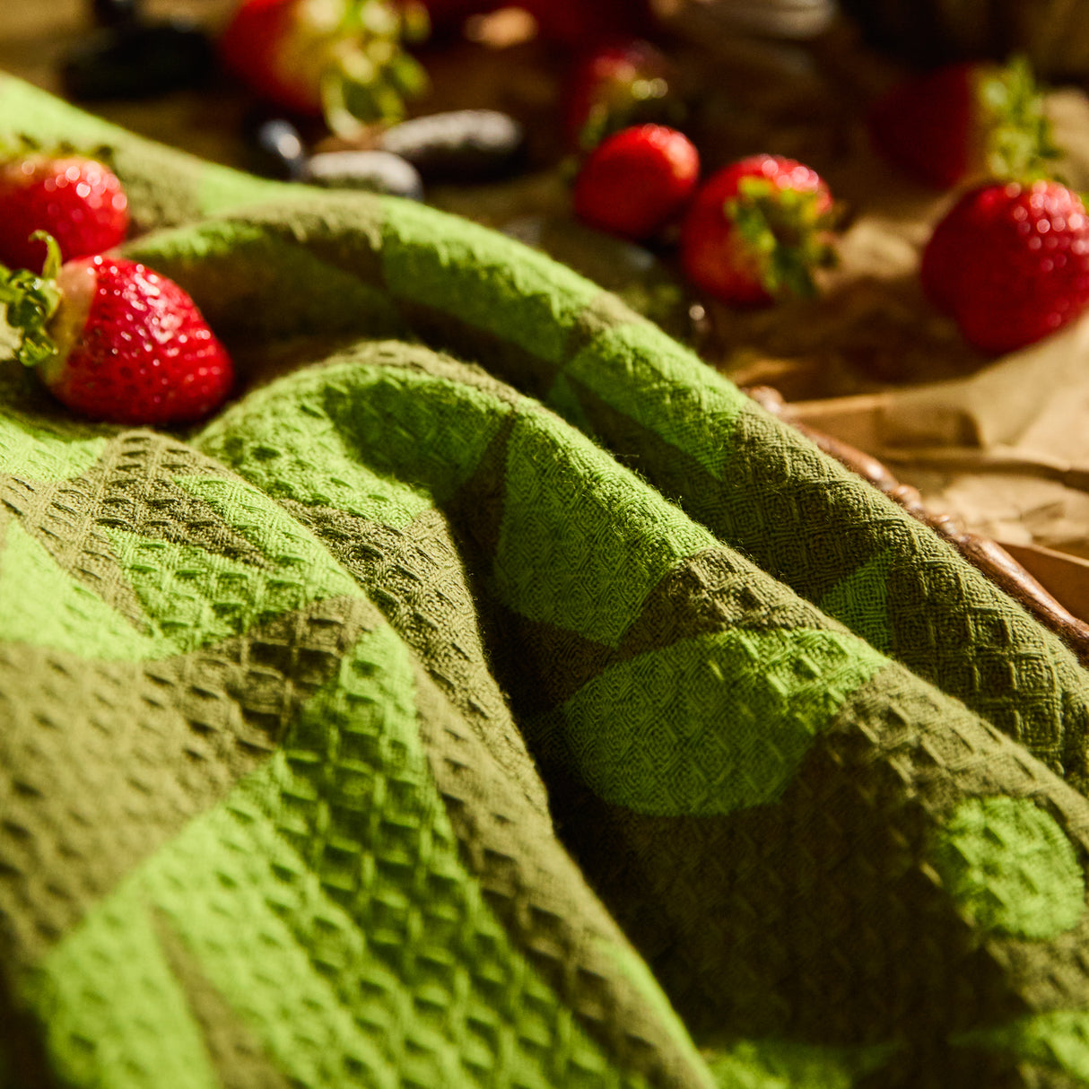 Nora Tea Tea Towel - Cactus Green