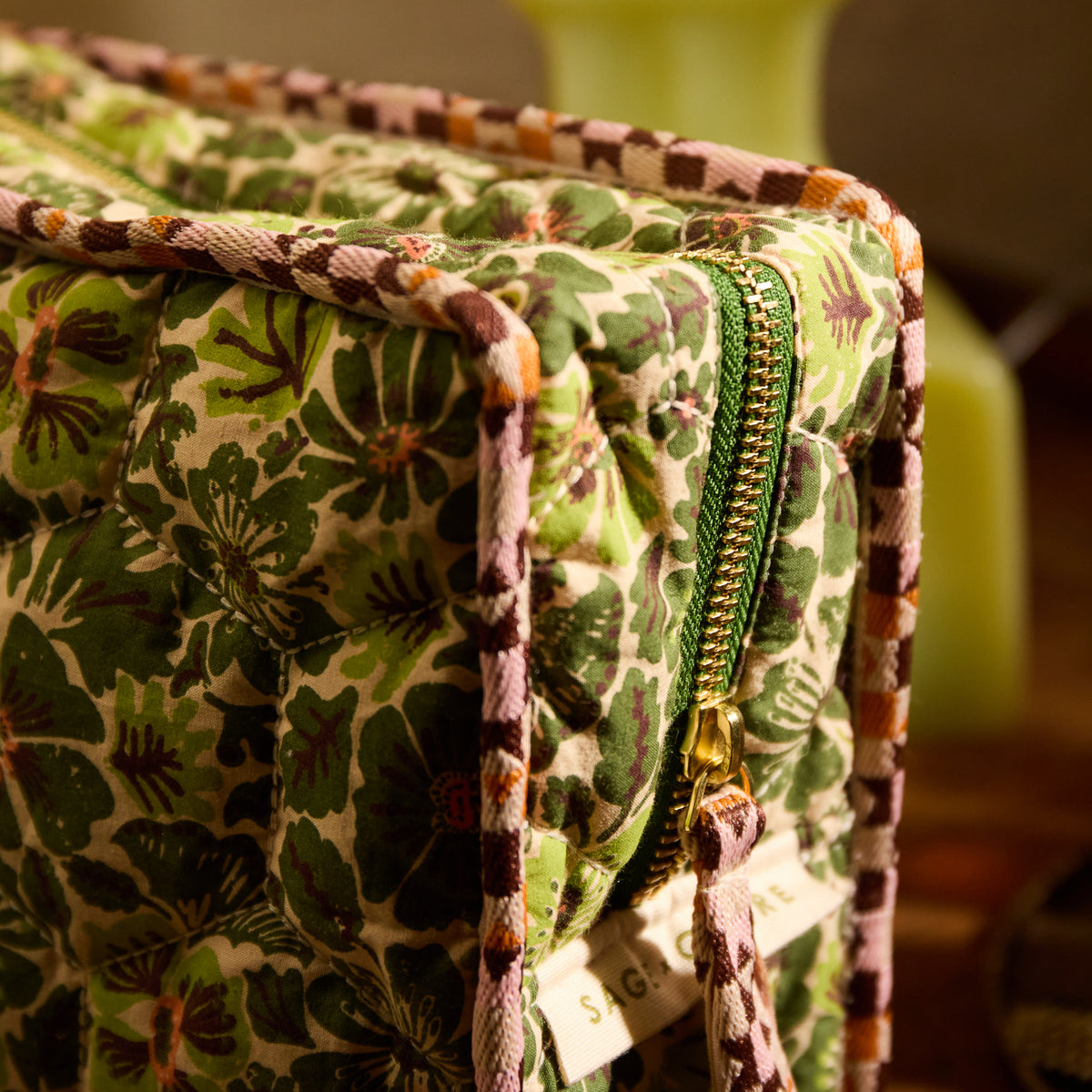 Magnolia Vanity Bag - Cactus Green