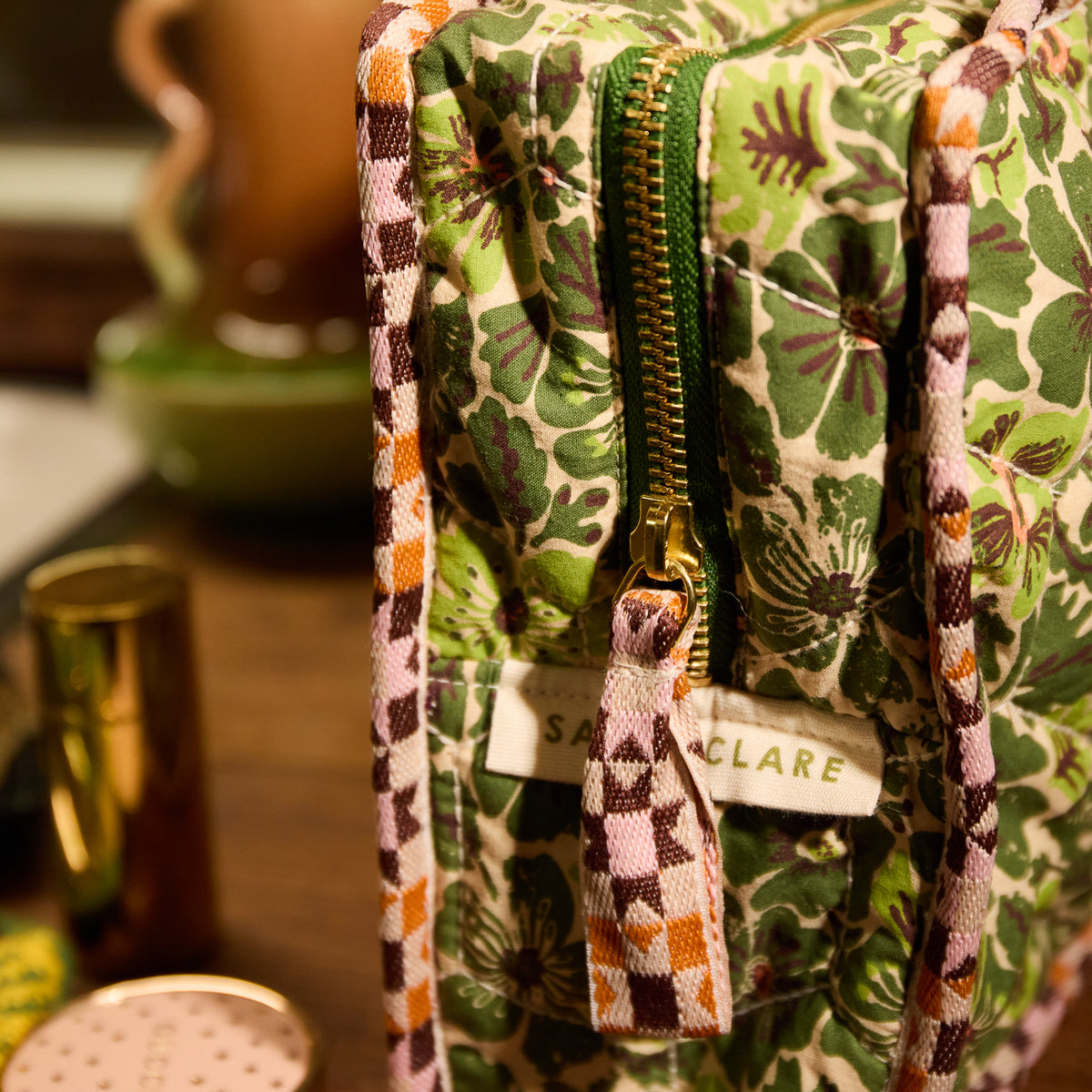 Magnolia Vanity Bag - Cactus Green