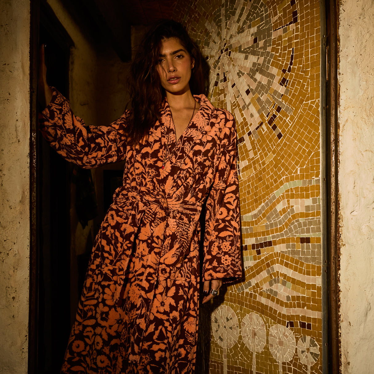 Indiana Towelling Robe - Carnelian XS/S