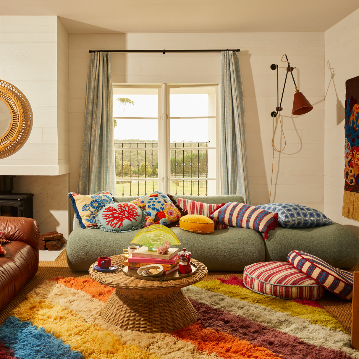 Nori Embroidered Cushion Feather Insert