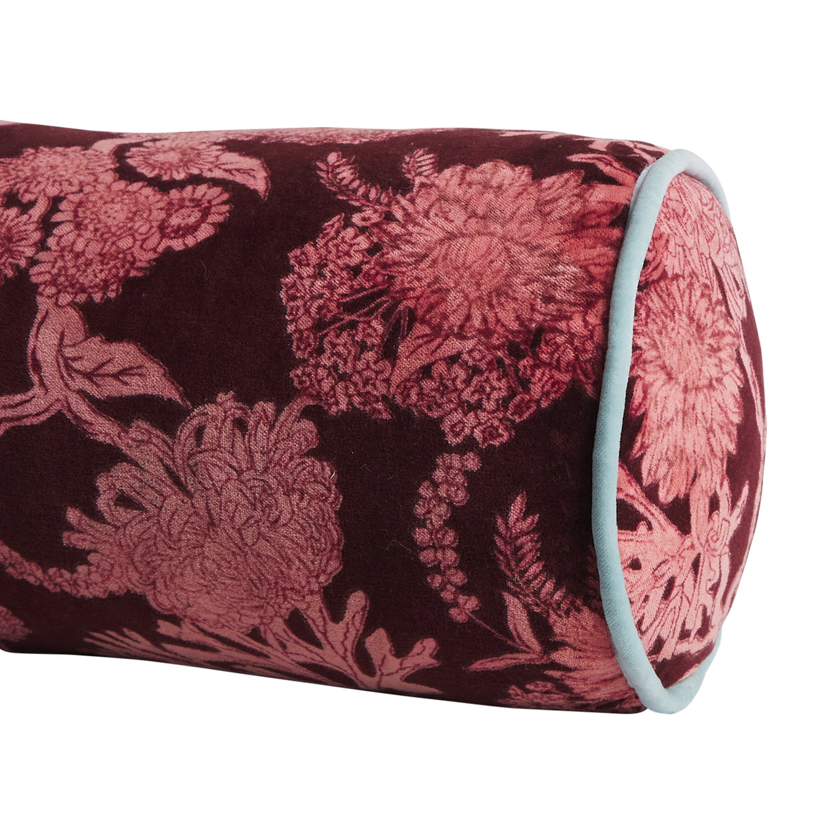 Delphine Velvet Bolster Cushion Feather Insert
