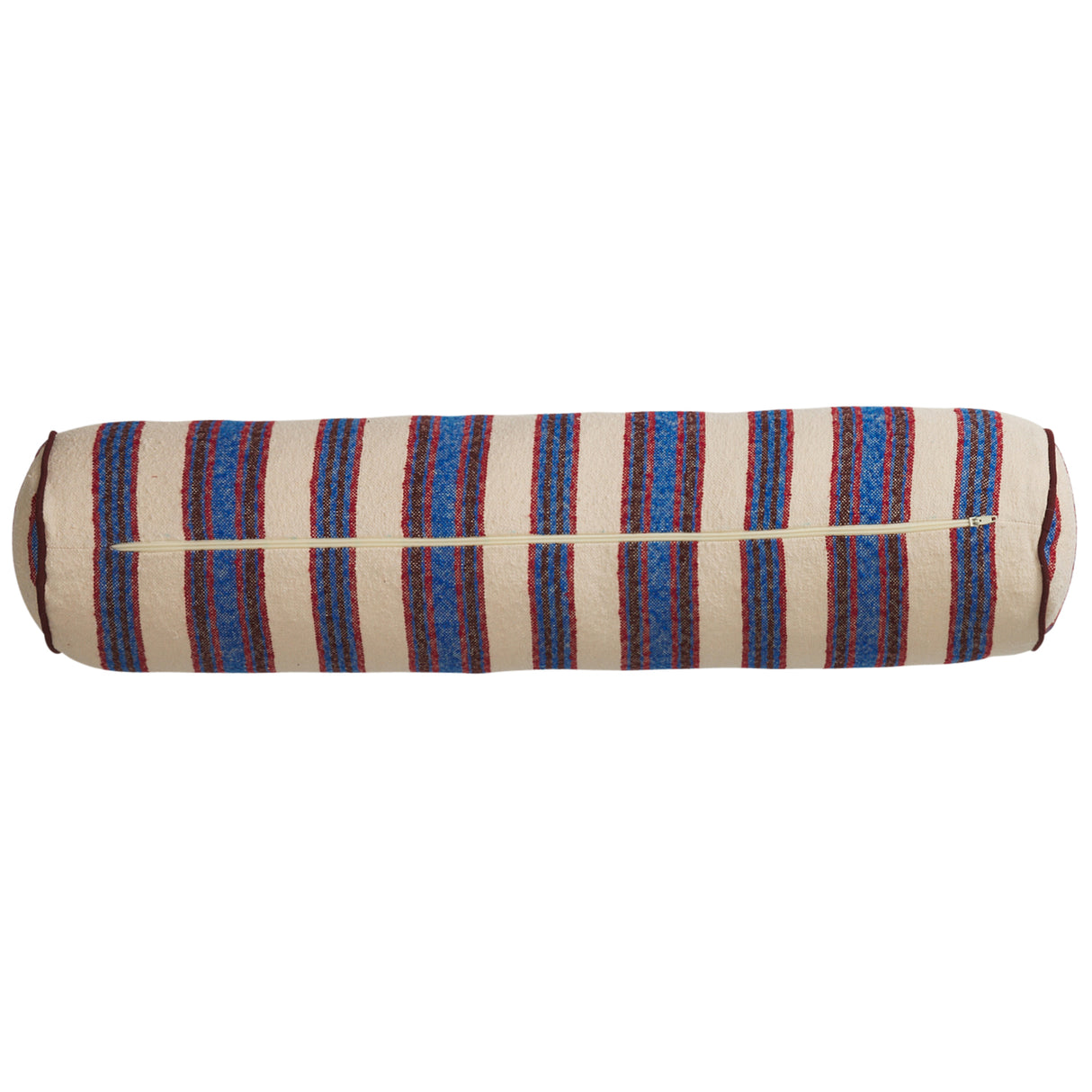 Selene Woven Bolster Cushion - Azure Feather Insert
