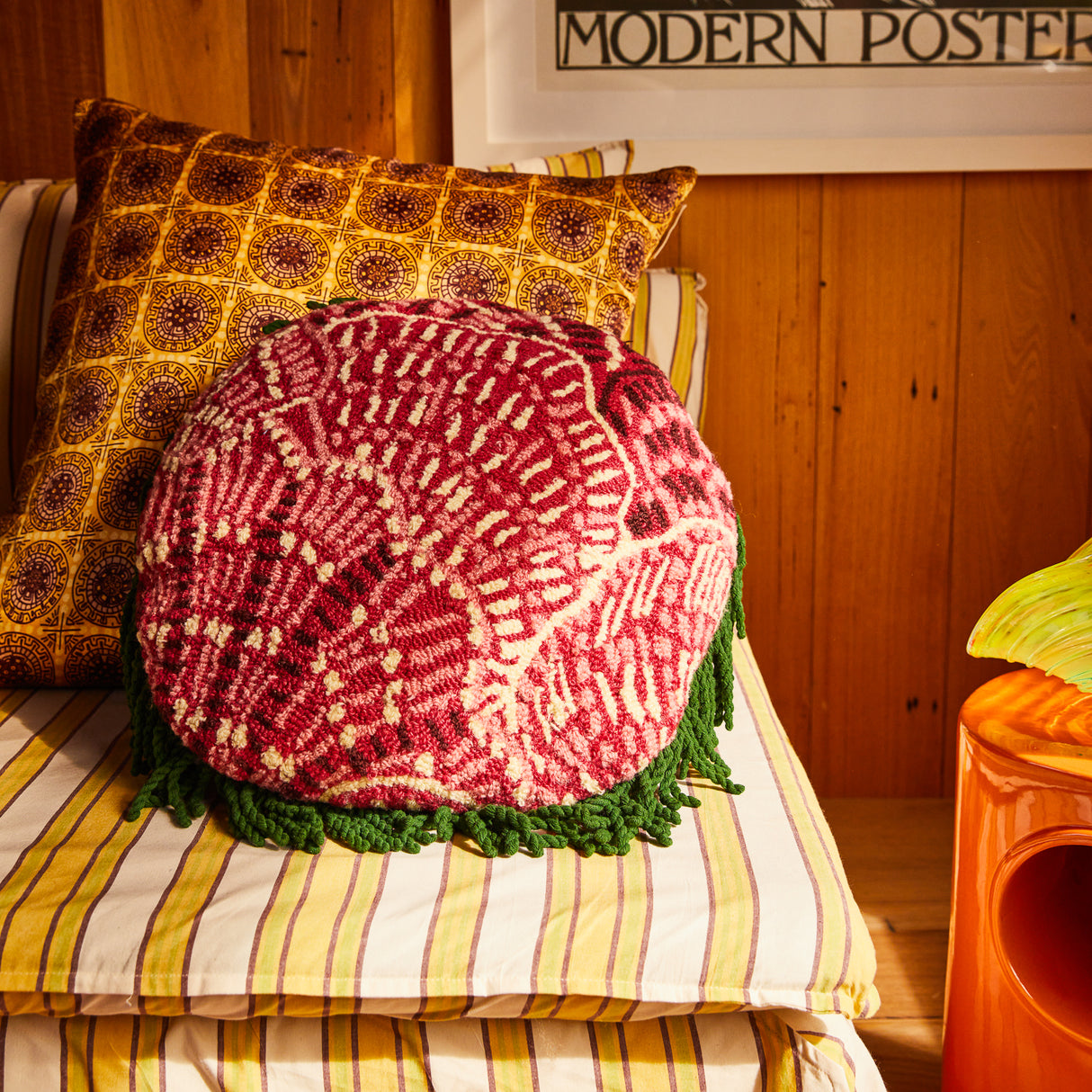 Claudelle Punch Needle Cushion Feather Insert