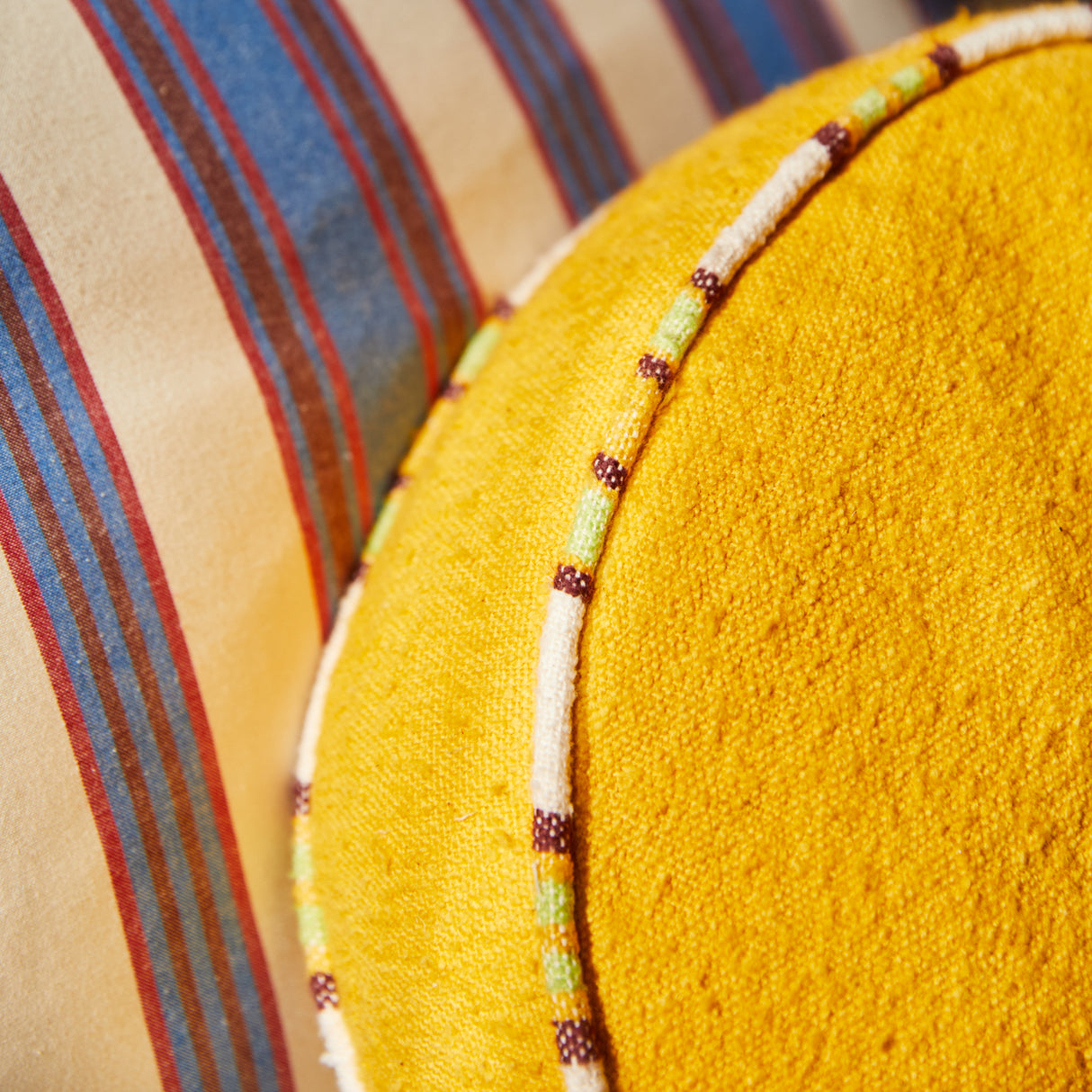 Delana Round Cushion - Dune Feather Insert