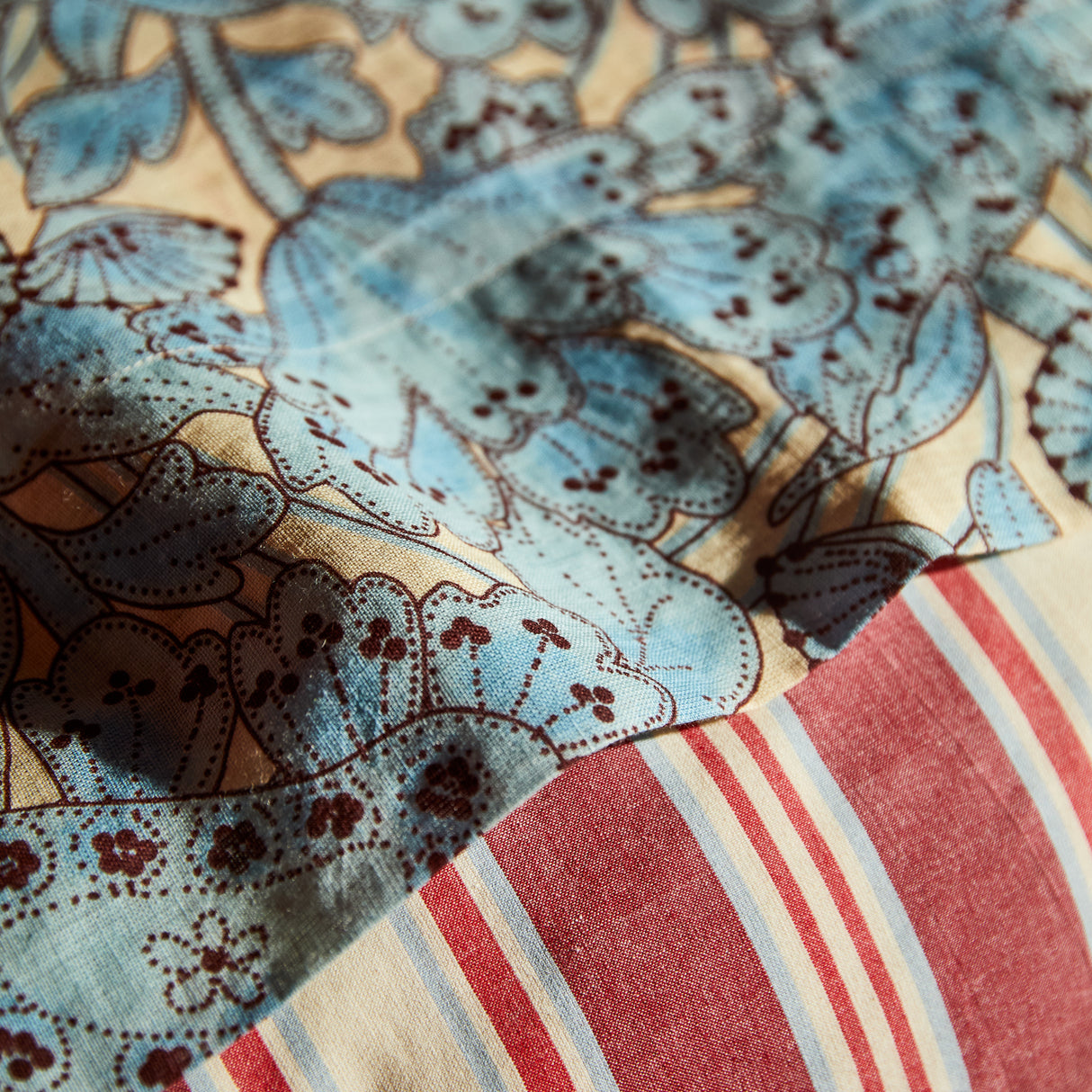 Lucia Linen Sheets - Cerulean