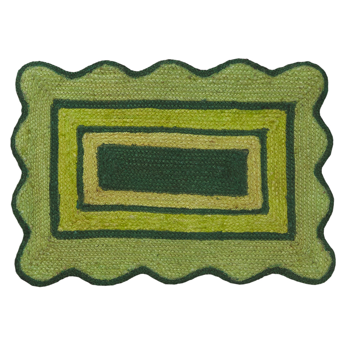 Melvie Jute Mat - Key Lime