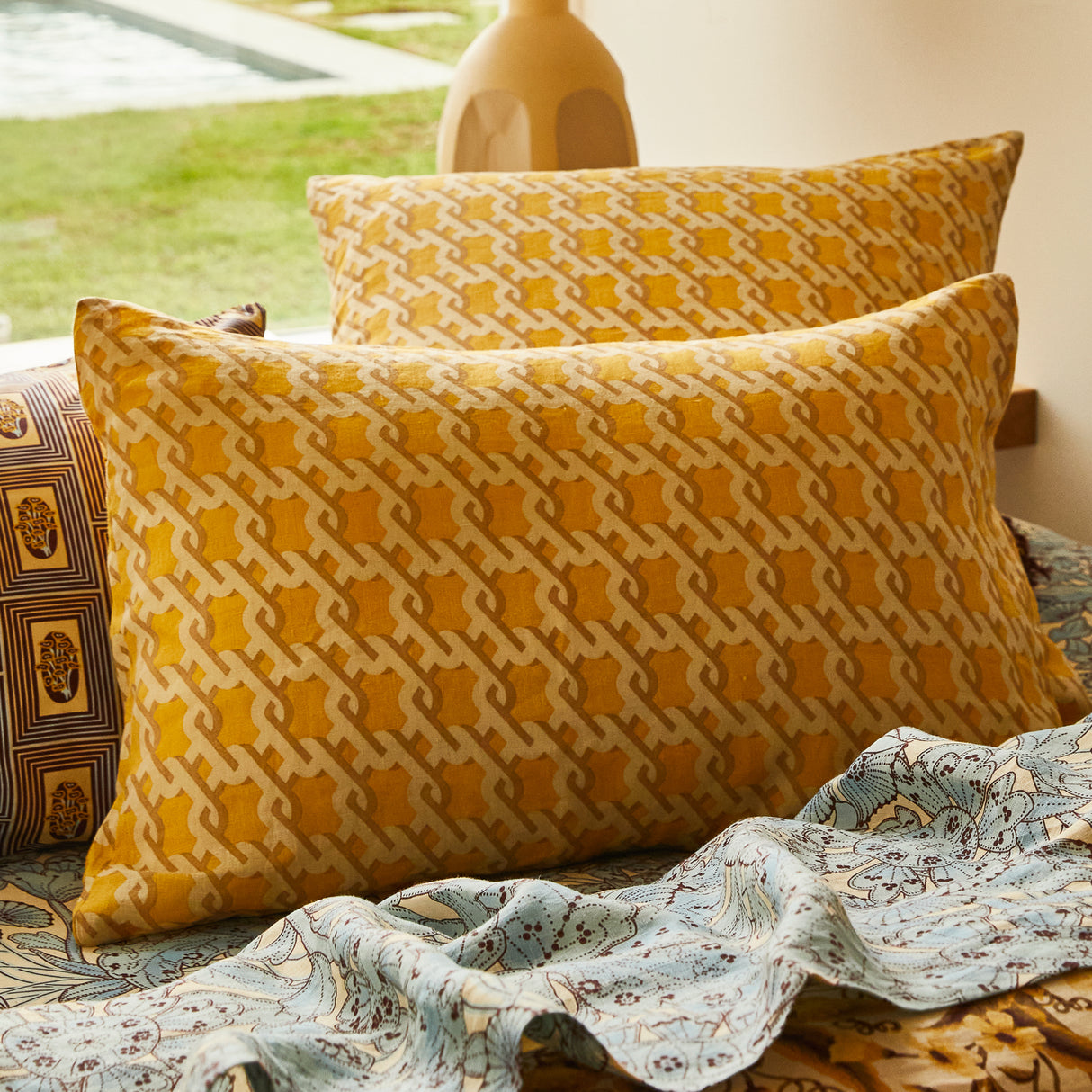 Maricela Linen Pillowcase Set - Dune