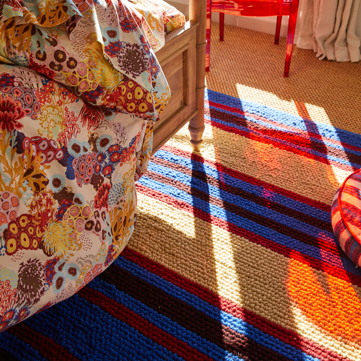 Capi Knot Rug - Azure 150 x 210 cm