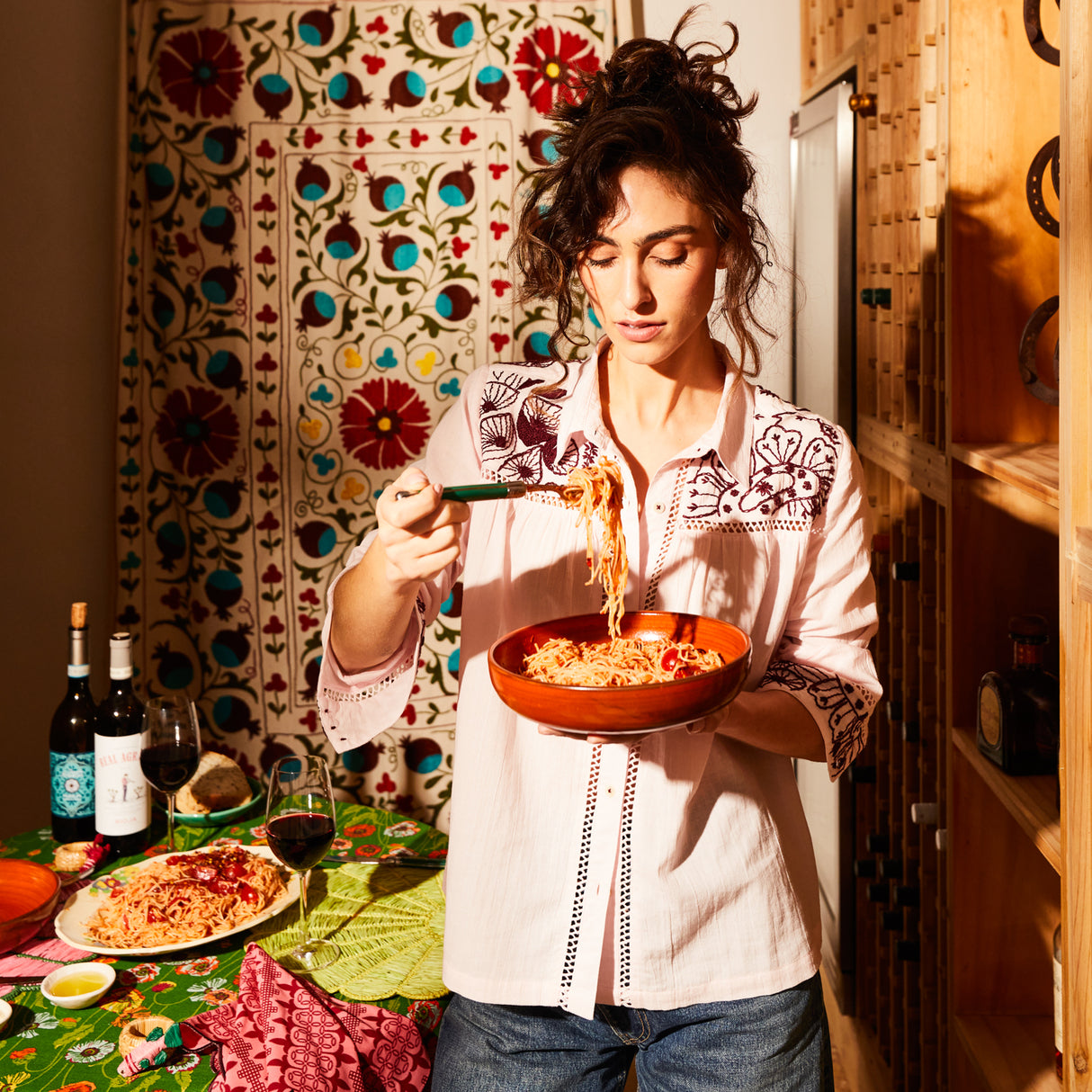 Vivianna Embroidered Shirt - Pink Salt