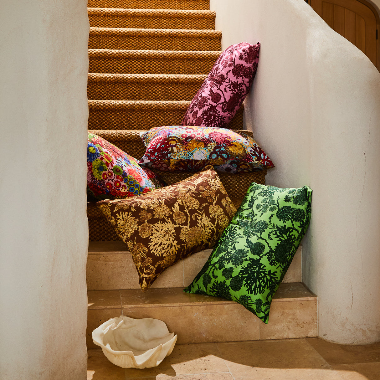 Delphine Silk Pillowcase - Key Lime