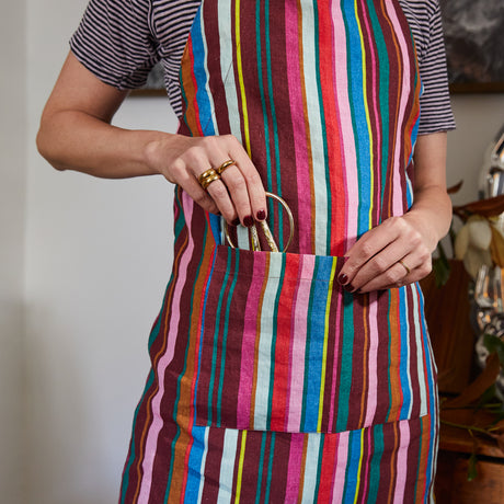 Corinne Linen Apron