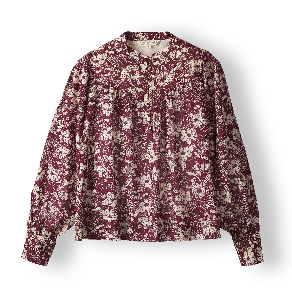 Evette Blouse - Mahogany 4