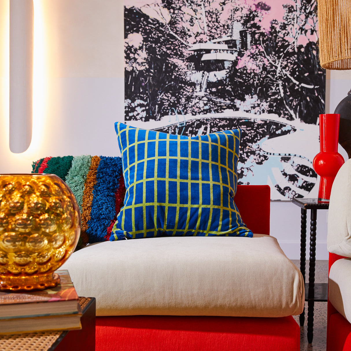 Remi Velvet Cushion - Capri Cover Only