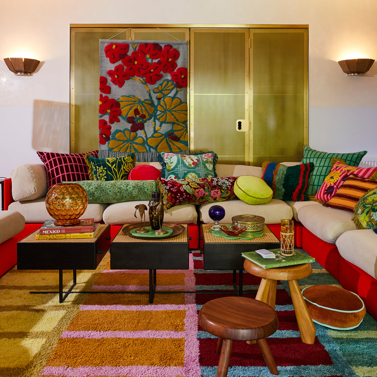 Castilo Round Velvet Cushion - Chartreuse Cover Only