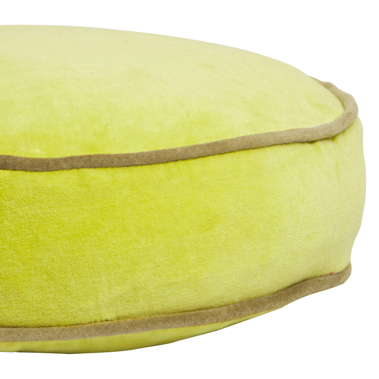 Castilo Round Velvet Cushion - Chartreuse Cover Only