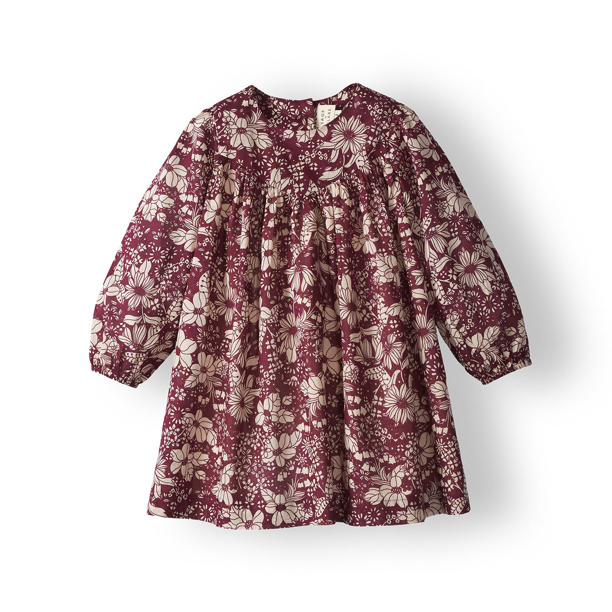 Evette Kids Dress - Mahogany 3