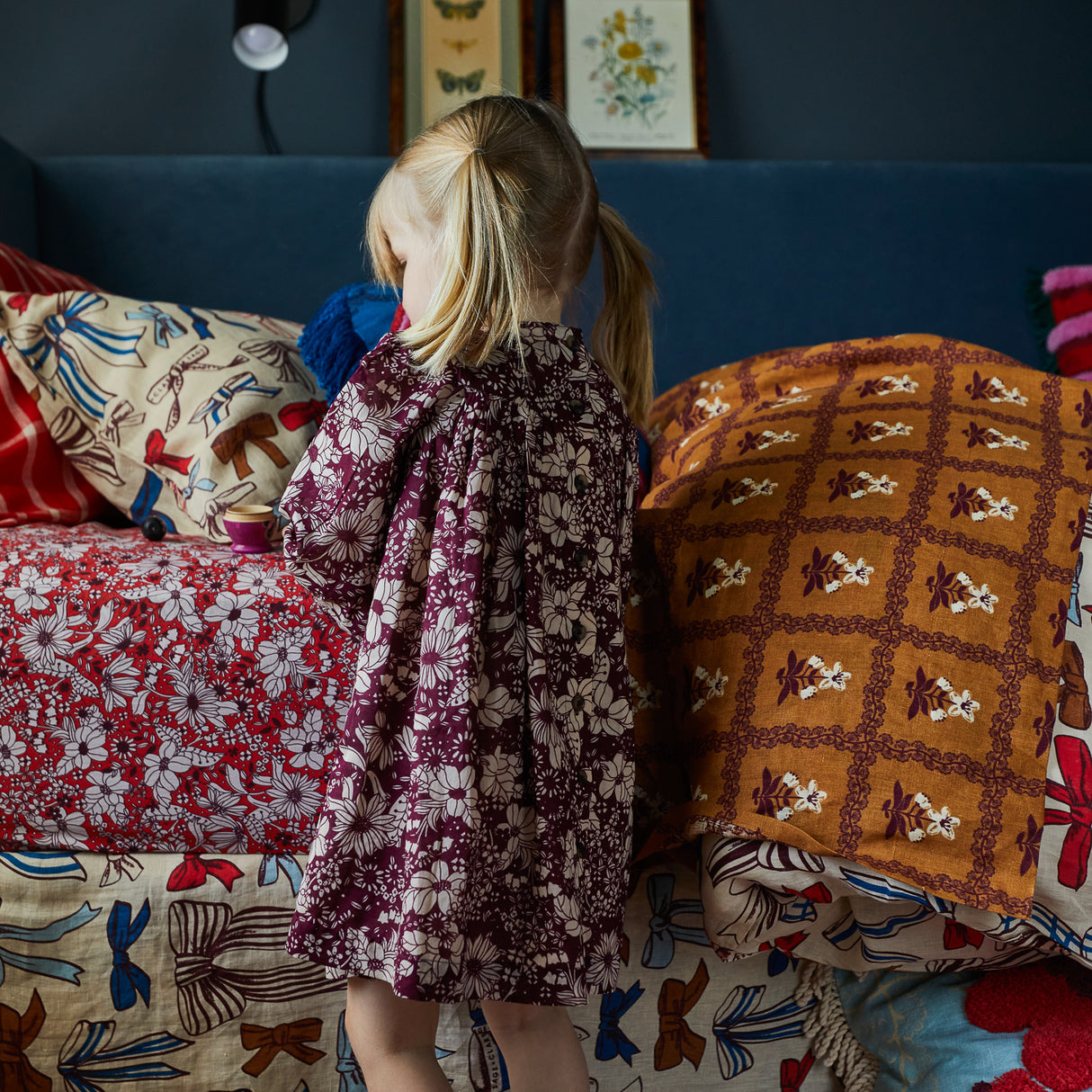 Evette Kids Dress - Mahogany 3