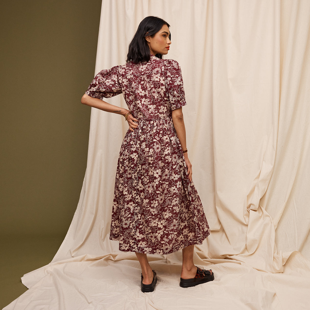 Evette Dress - Mahogany 4