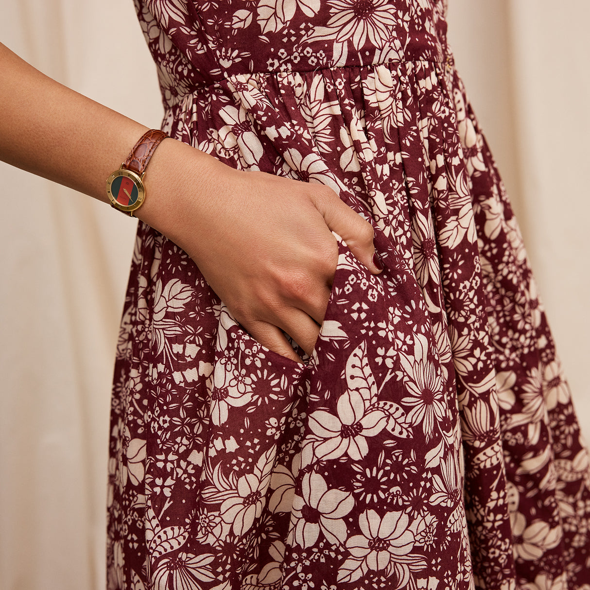 Evette Dress - Mahogany 4