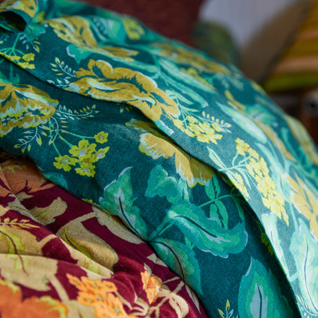 Margot Linen Sheets - Forest Flat Sheet / Single