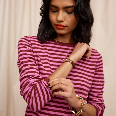 Pierre Knit Top - Fuchsia XS
