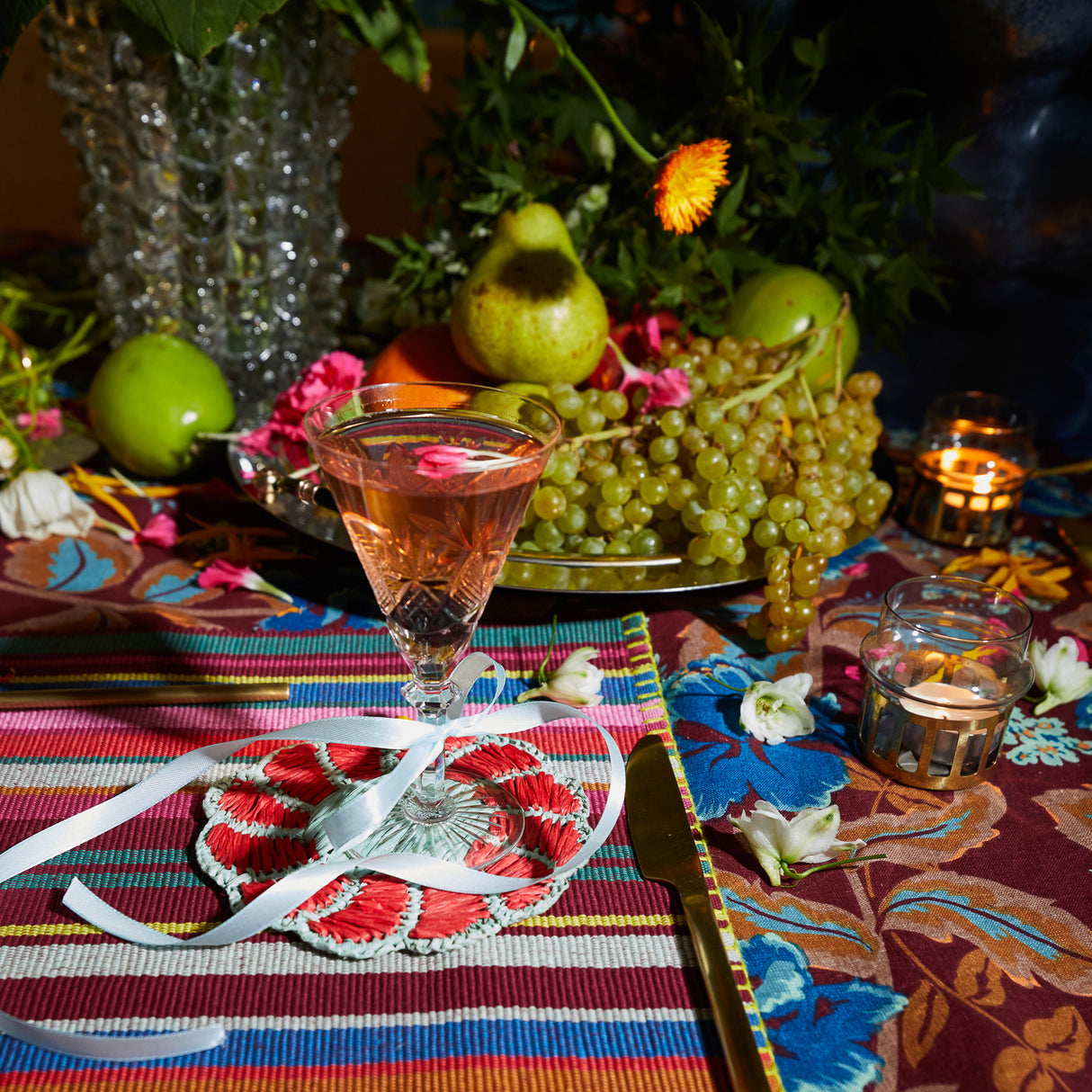 Magnolia Coaster Set - Jade