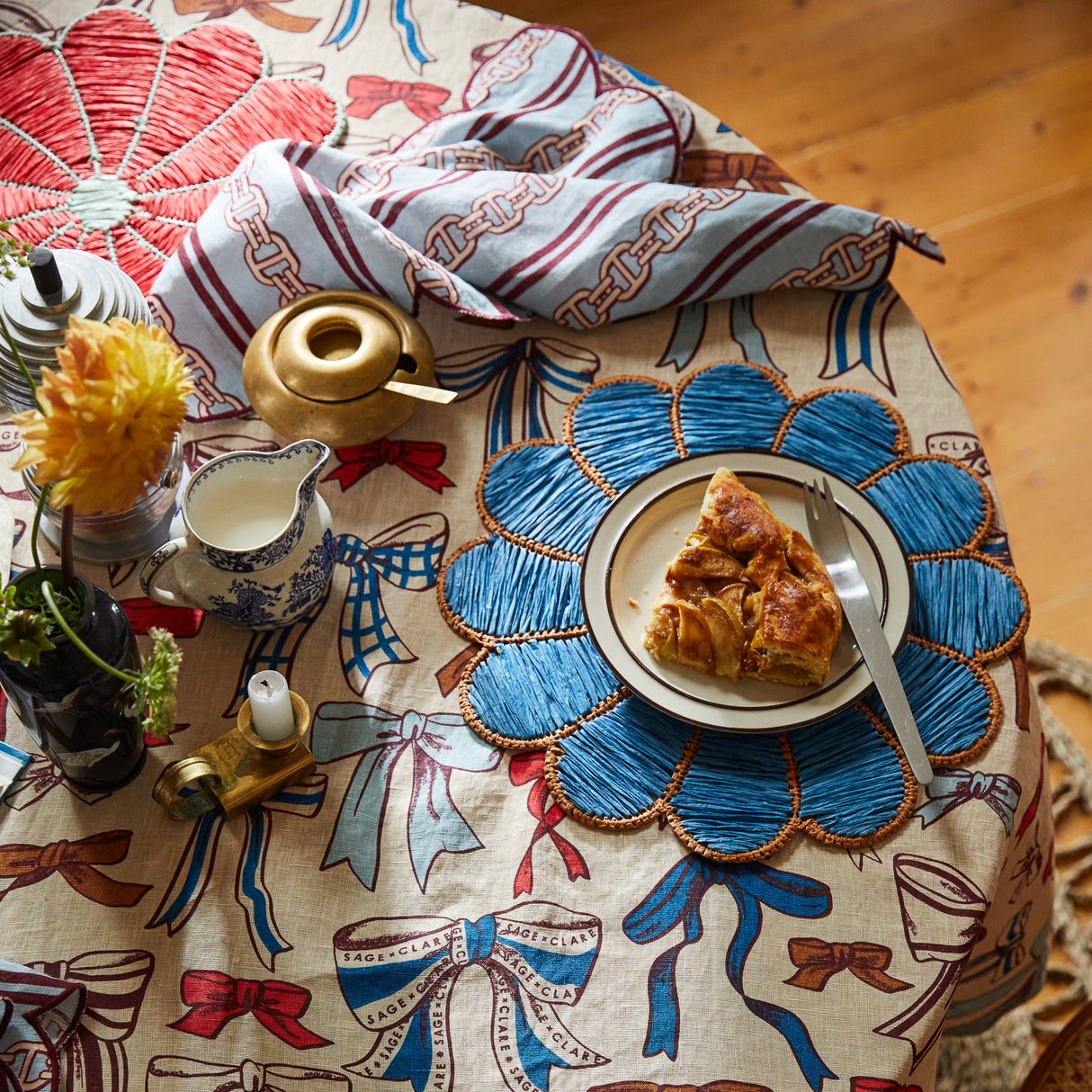 Magnolia Placemat Set - Jade