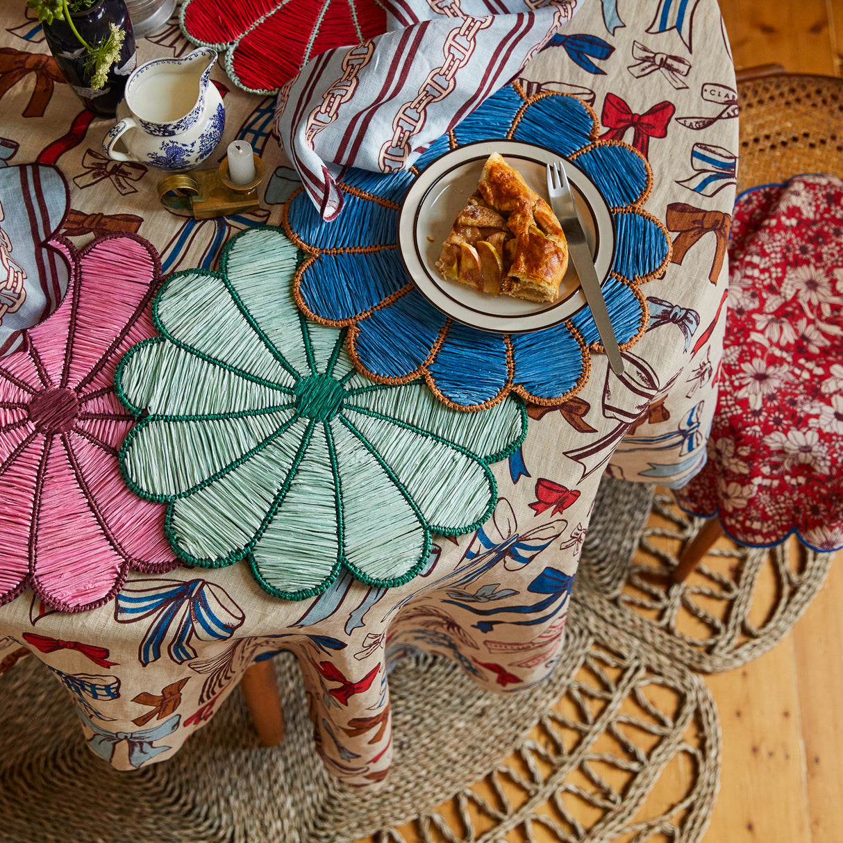 Magnolia Placemat Set - Jade