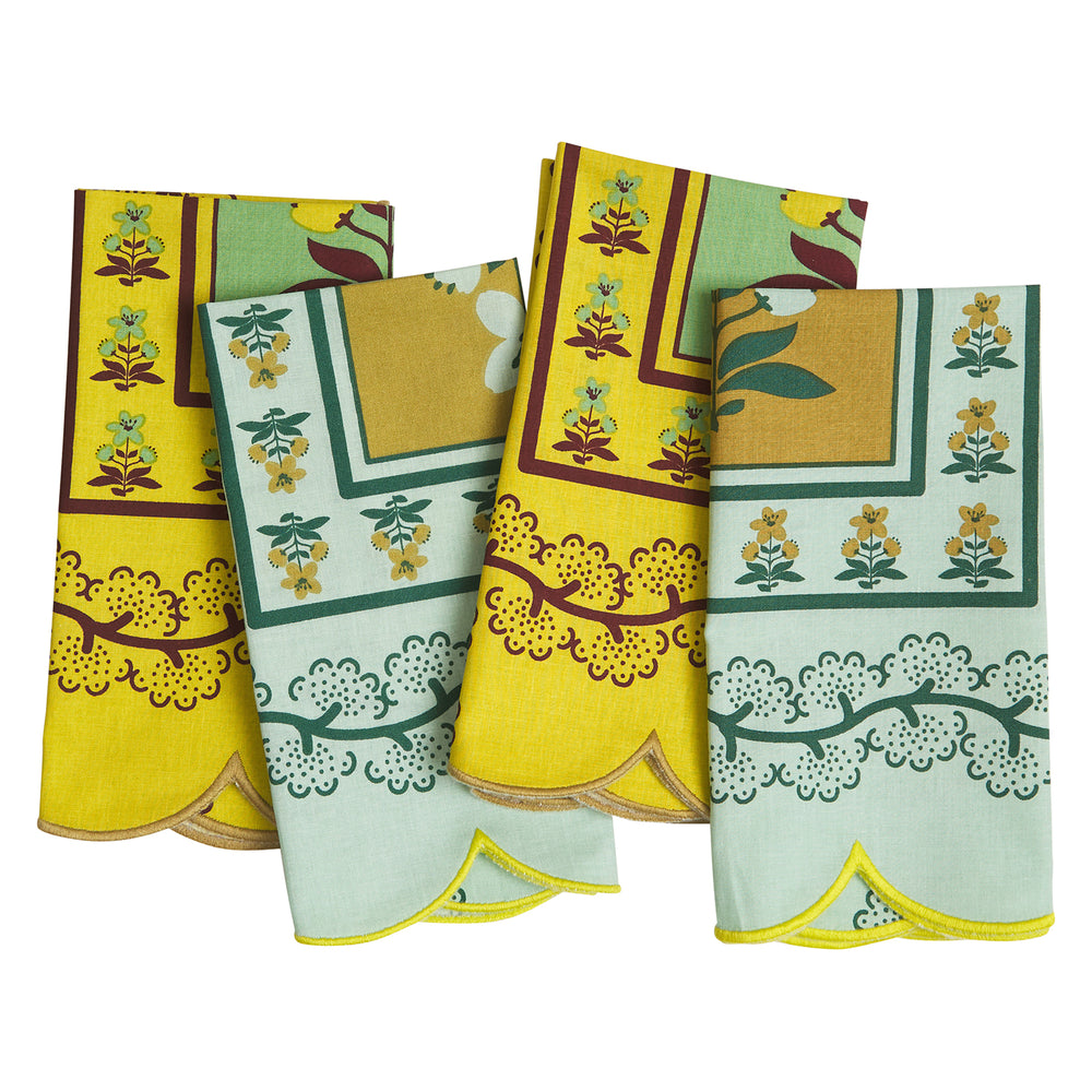 Claire Napkin Set - Jade