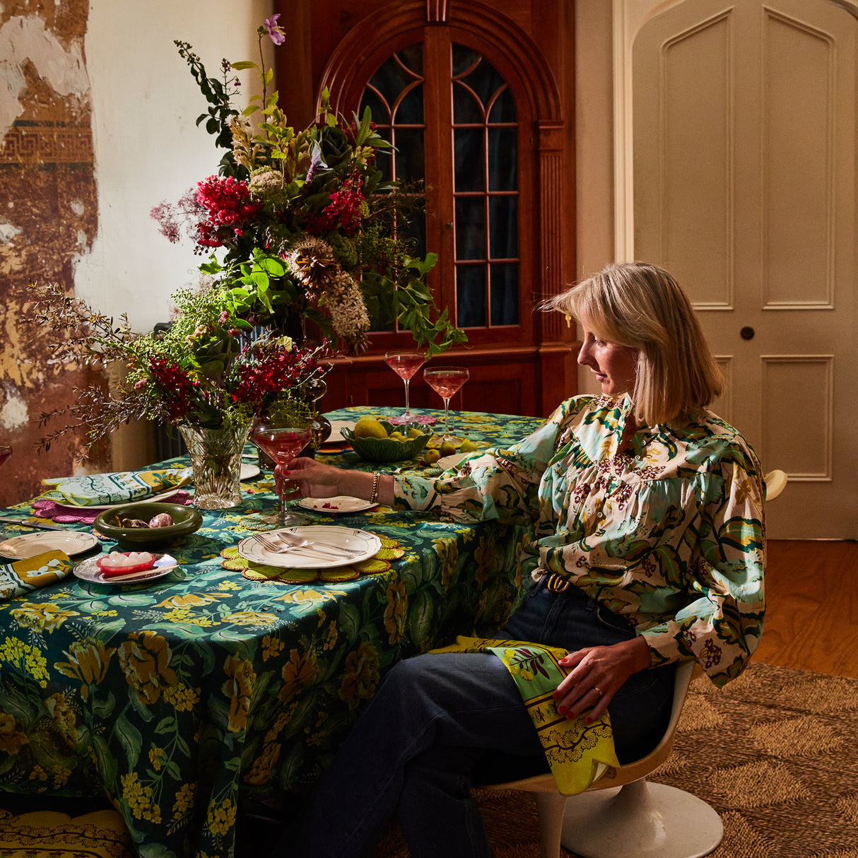 Claire Napkin Set - Jade