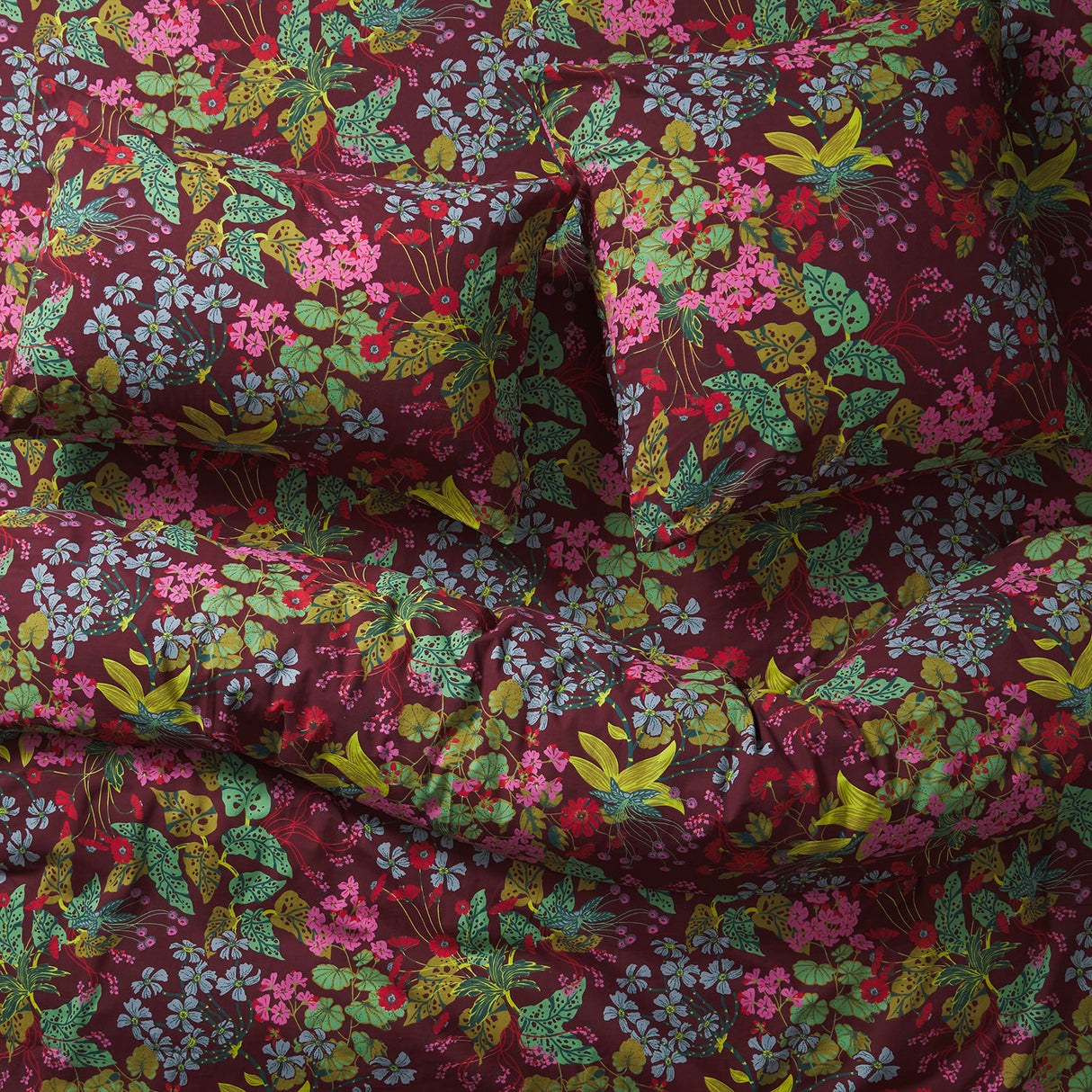 Genevieve Cotton Euro Pillowcase Set - Mahogany