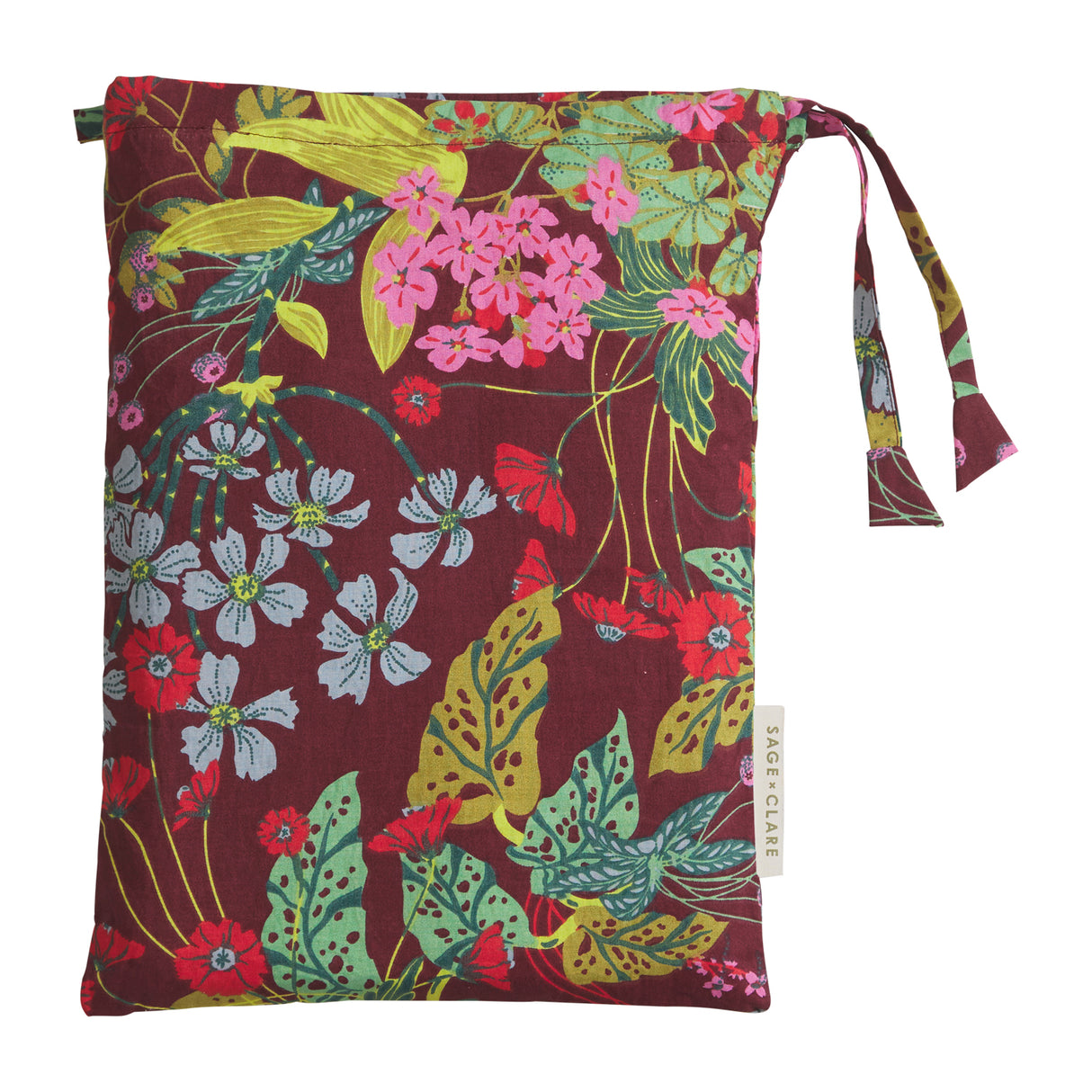 Genevieve Cotton Euro Pillowcase Set - Mahogany