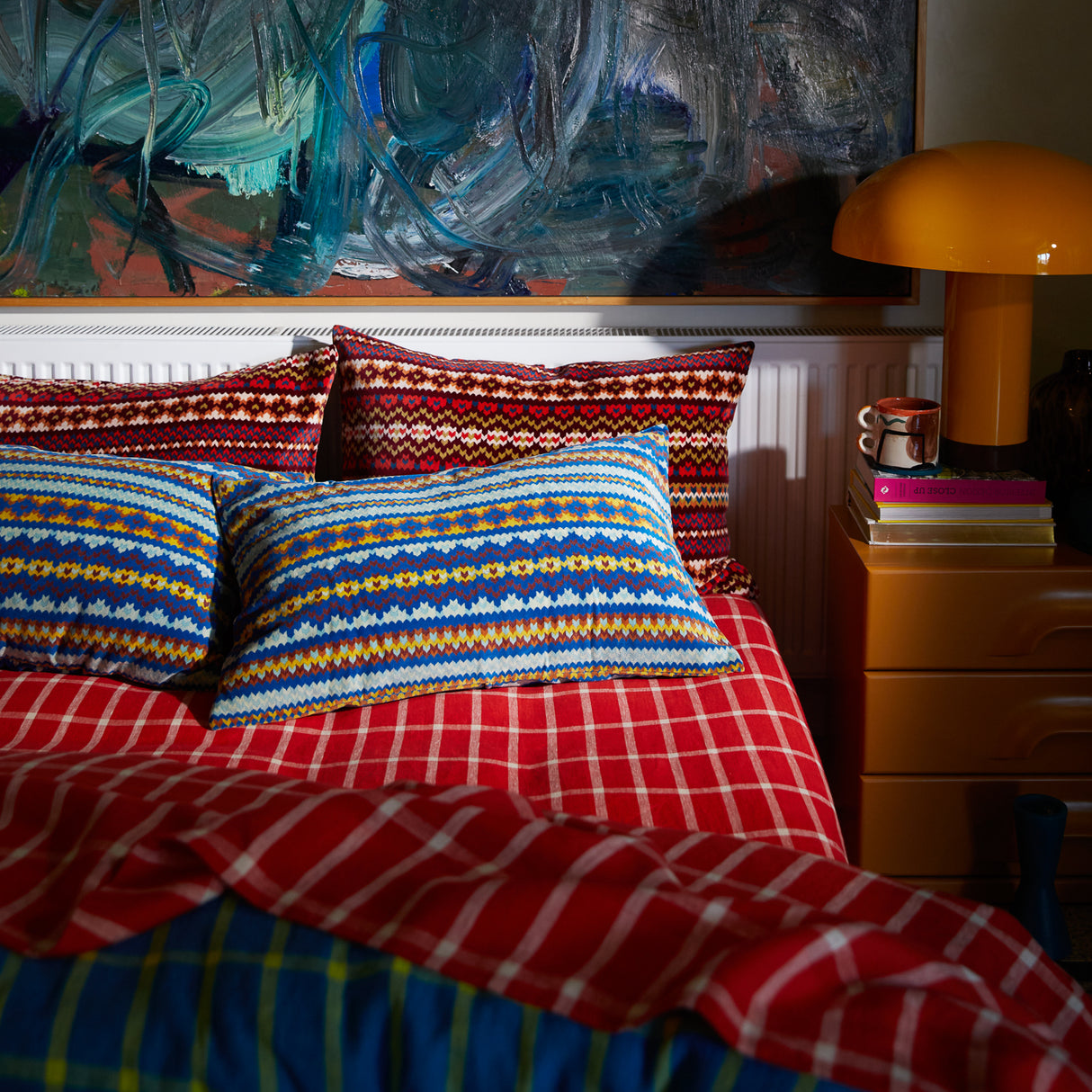 Arlette Velvet Printed Pillowcase - Capri