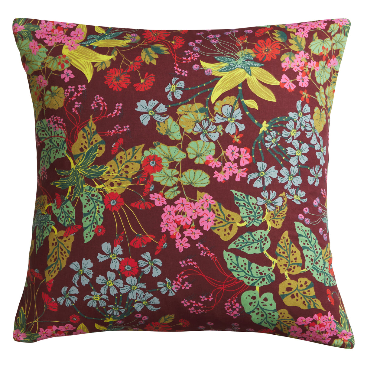 Genevieve Cotton Euro Pillowcase Set - Mahogany