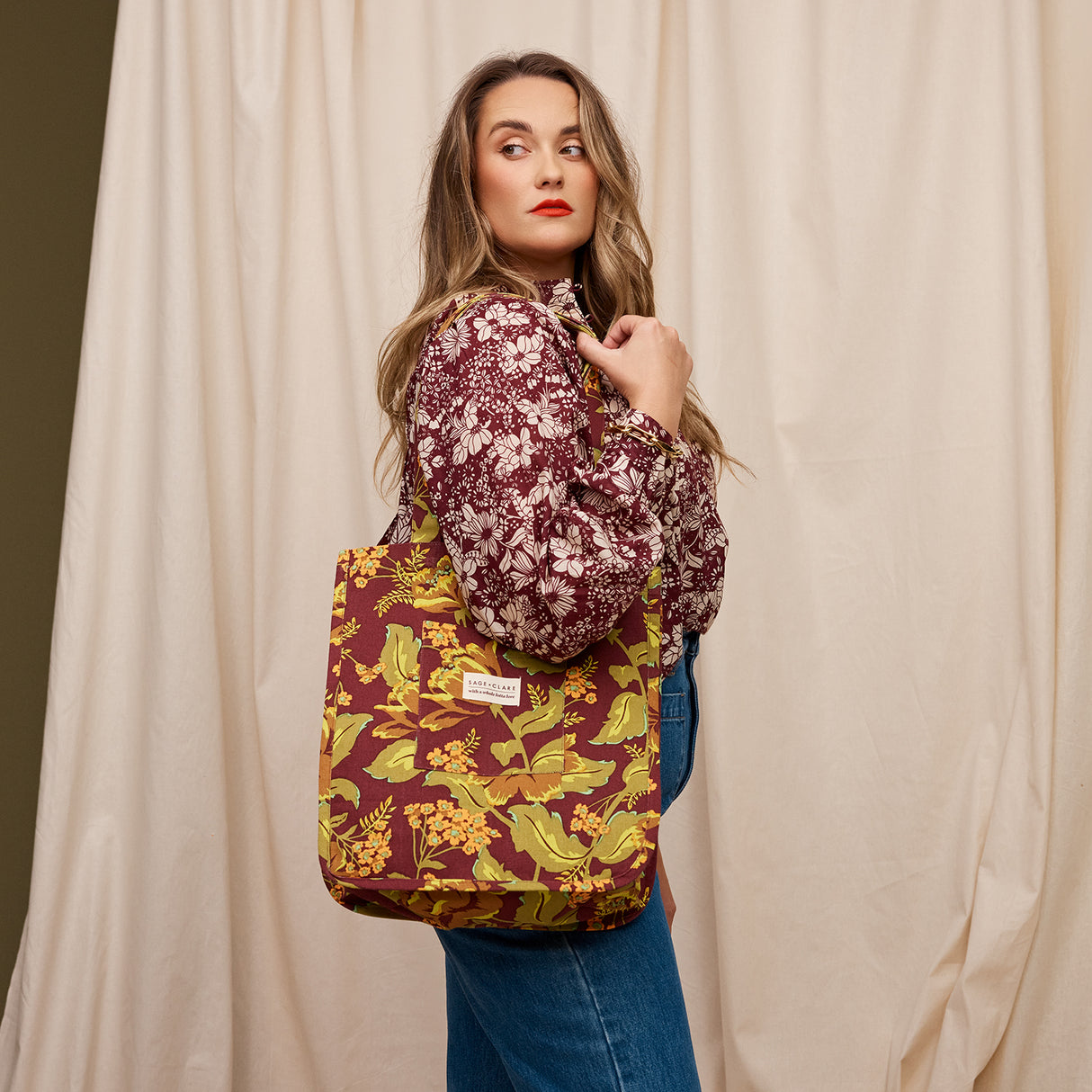 Margot Tote Bag - Mahogany