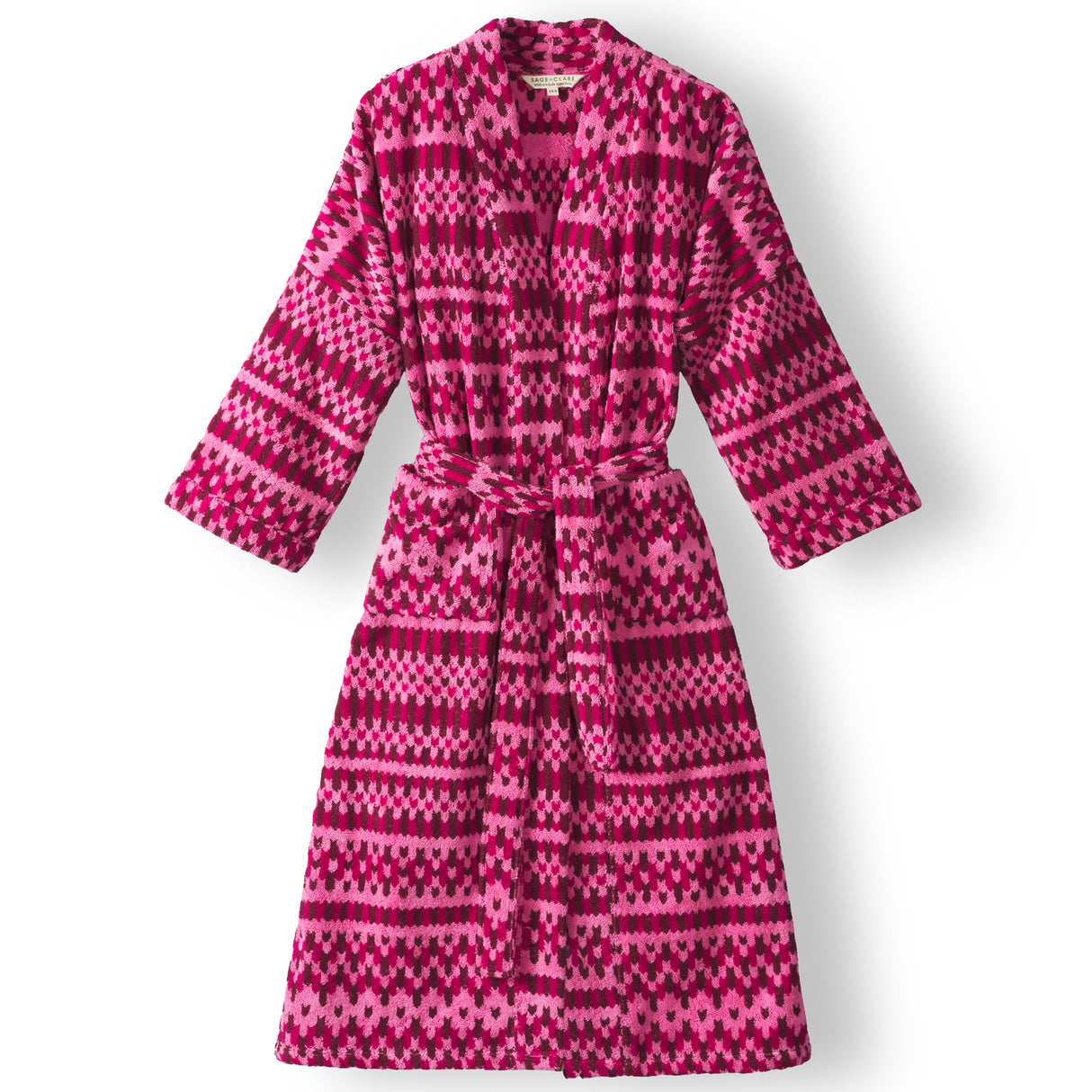 Arlette Towelling Robe - Cosmo Pink XS/S
