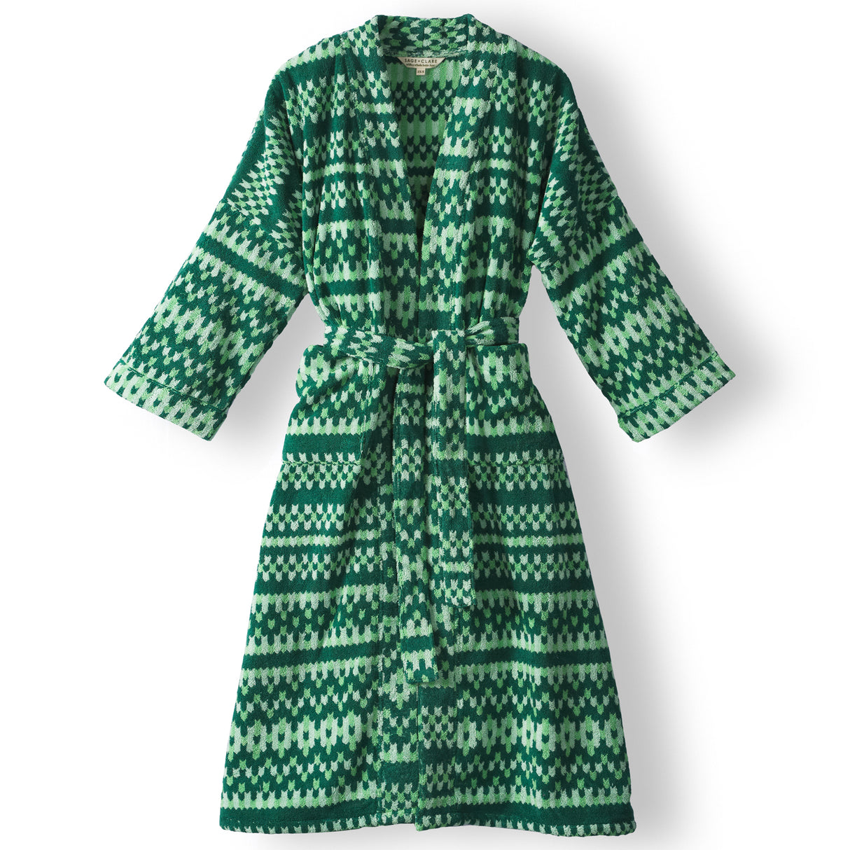 Arlette Towelling Robe - Forest XS/S