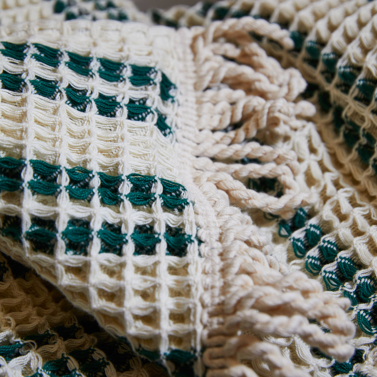 Lucien Waffle Towel - Forest