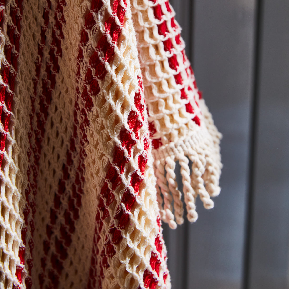 Lucien Waffle Towel - Scarlet