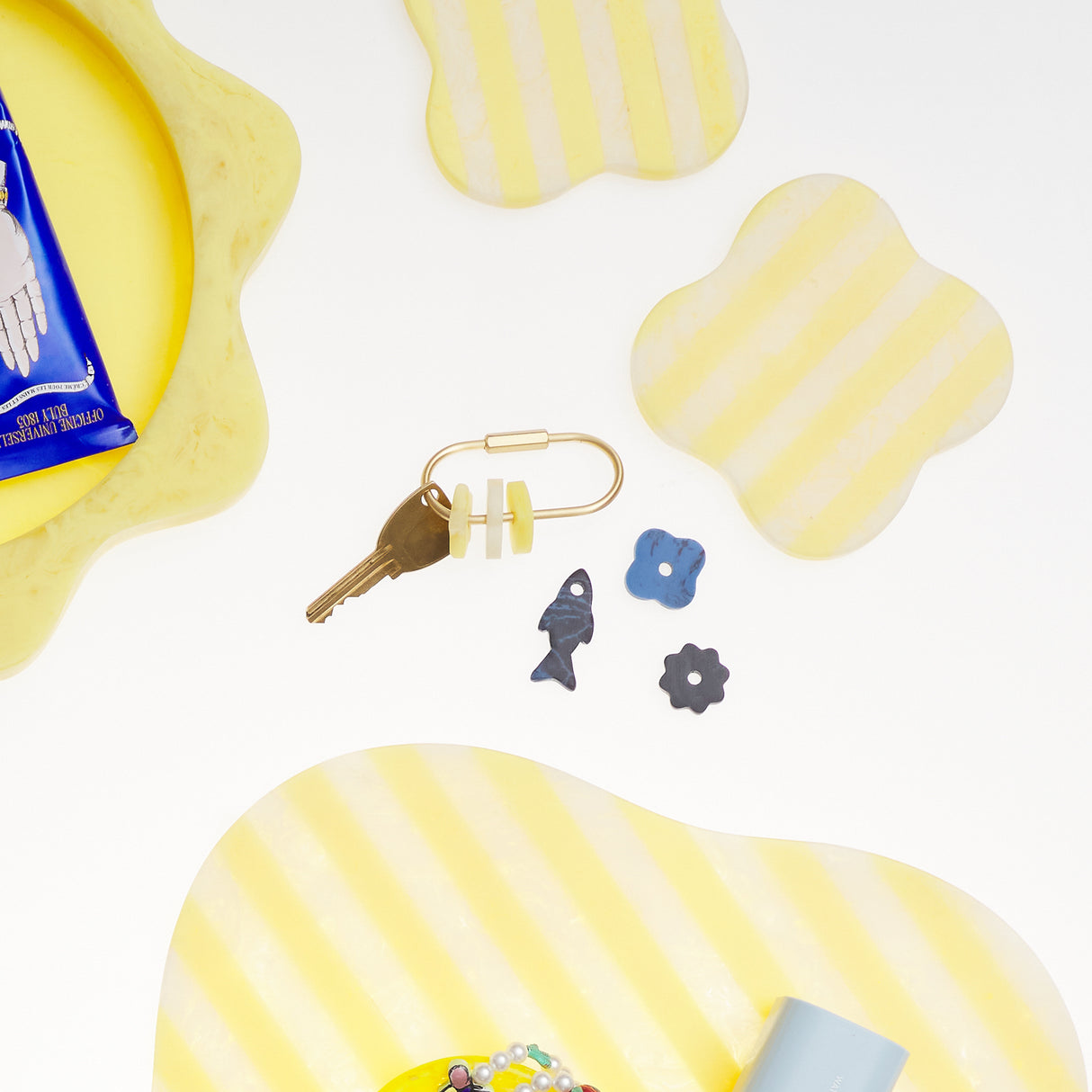 Resin Charm Key Ring