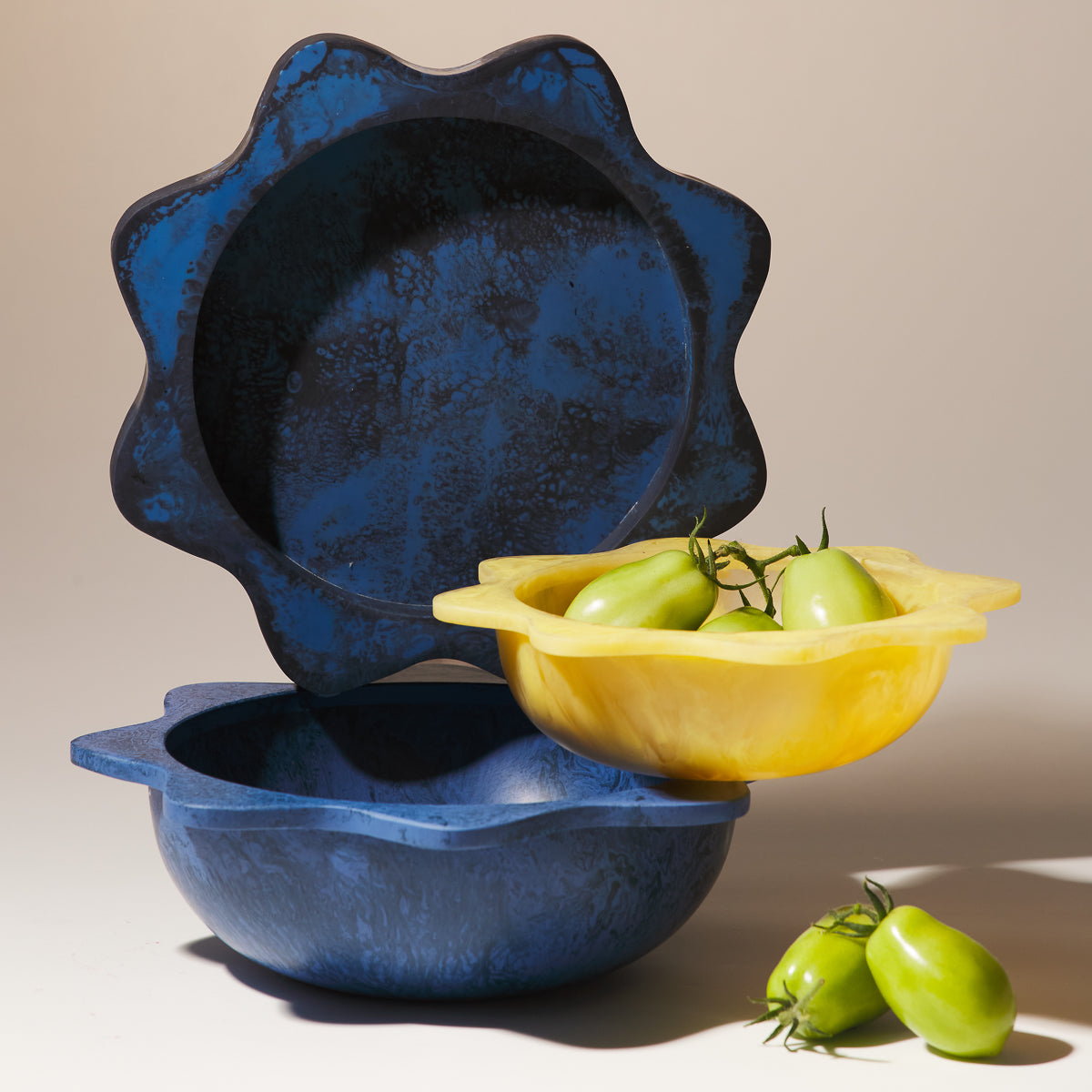 Sophie Resin Plate - Azure