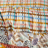 Cady Check Linen Quilt Cover Single