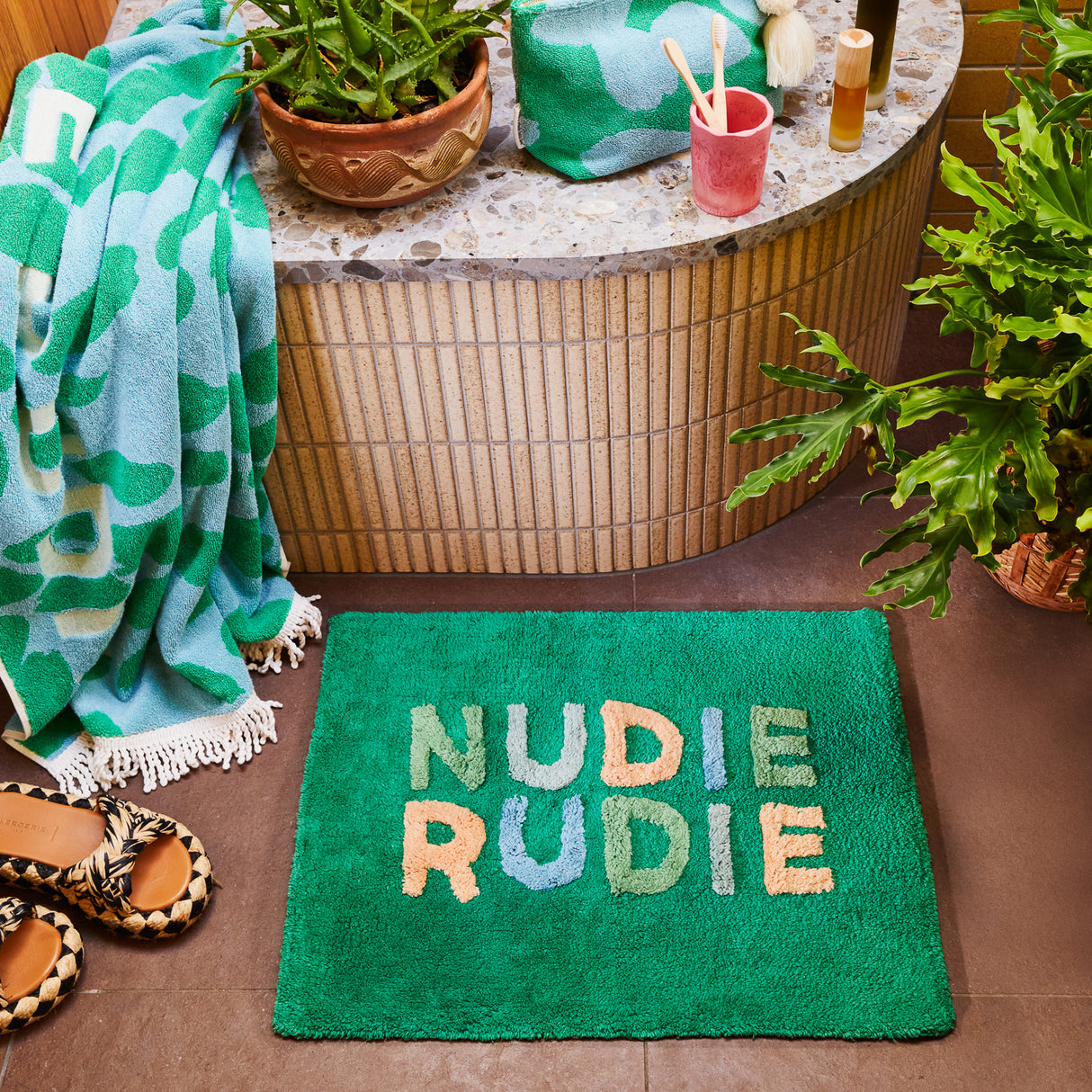 Nudie Rudie Bath Mat Mini - Perilla Default Title